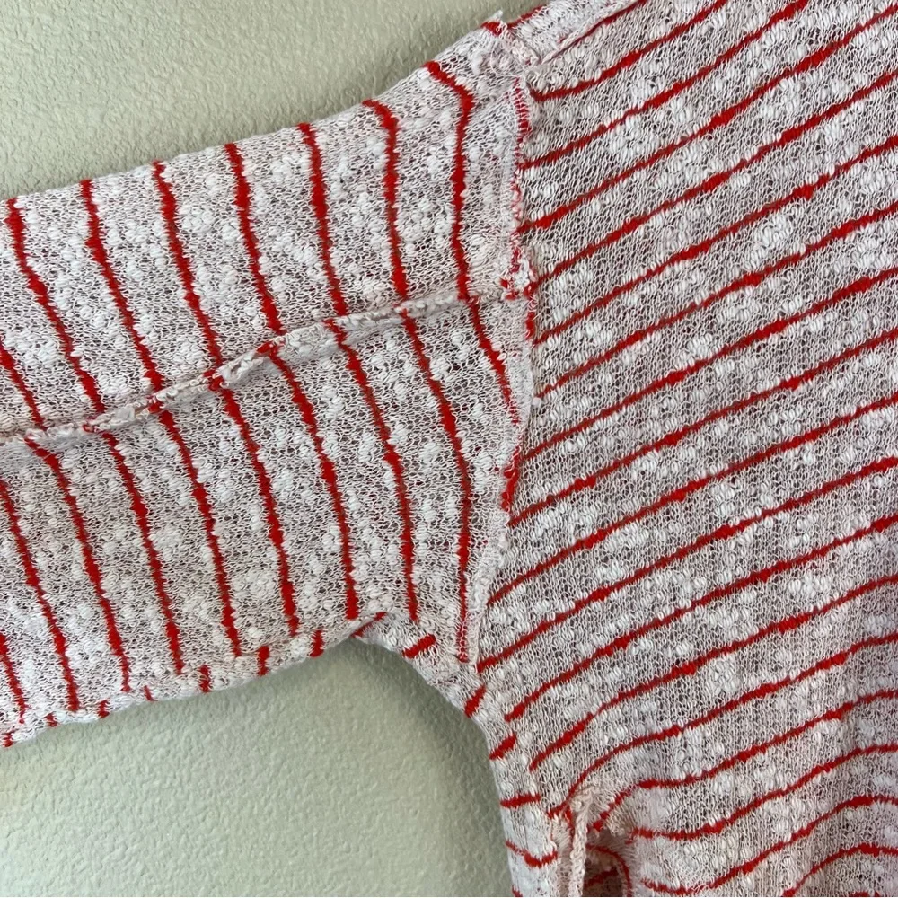 Free People Striped Island Girl Top Blush Combo